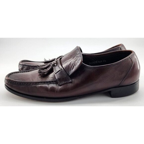 Florsheim Tassel Brown Leather Slip-On Comfort Dress Loafer Shoes‎ Men\'s Size 11